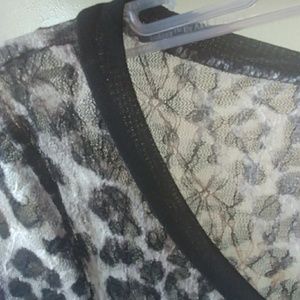 BKE Tops - BKE Black Cheetah Print Top BKE Tops - BKE Black Cheetah Print Top
